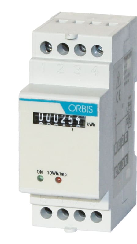 ORBIS - CONTAX 2521 SO MID Contatore monofase energia attiva, 2 Moduli, certificato MID, 25A, ins.diretta, display elettromeccanico, lampeggio LED 10Wh/imp