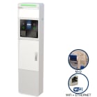ORBIS - VIARIS CITY+ BBT2P22DETH TRIFASE 22 kW + 22 kW, Display 3.5", 2 prese TIPO 2 e SHUTTER,WiFi+Ethernet, 2 protezioni magnet.+diff., lettore carte RFID