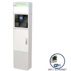 ORBIS - VIARIS CITY+ BBT222DETH TRIFASE 22 kW + 22 kW,  Display 3.5", 2 prese TIPO 2 e SHUTTER,WiFi+Ethernet, lettore carte RFID
