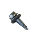 ORBIS - VAG-6025 Vite Autoperforante in INOX(Bimetallo) testa esagonale con GUARNIZIONE, spessore lamiere 0,5-2mm, lunghezza 25mm, diametro 6mm