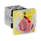 PALAZZOLI - INTERRUTTORE 4X20A DA RETROQUADRO DI EMERGENZA FINITURA 67X67 ESECUZIONE A 3 LUCCHETTI SCHEMA CAM 3 IP20 MORSETTI IP20