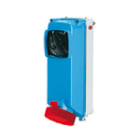 PALAZZOLI - ALUPRES presa fissa interbloccata in alluminio con base portafusibili 3P+T 125A F3 380-415V 50-60Hz 6h fusibili NH-00 IP66/67/69