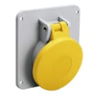 PALAZZOLI - topTER presa fissa inclinata da quadro 2P+T 16A 100-130V 50-60Hz 4h IP44