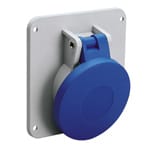PALAZZOLI - topTER presa fissa inclinata da quadro 2P+T 16A 200-250V 50-60Hz 6h IP44