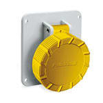PALAZZOLI - topTER presa fissa inclinata da quadro 3P+N+T 16A 100-130V 50-60Hz 4h IP66/IP67