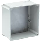 PALAZZOLI - ALUCASE CASSETTA IN ALLUMINIO CON PARETI CIECHE COMPLETA DI PIASTRA IN ACCIAIO 185X185X95 IP66