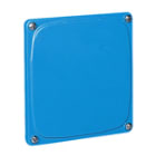 PALAZZOLI - ALUCASE COPERCHIO IN ALLUMINIO BASSO CIECO ALTEZZA 10MM PER CONTENITORE 125X125MM IP67