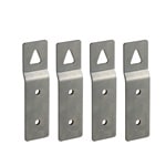 PALAZZOLI - SERIE TAIS CUBE SET 4 STAFFE DI FISSAGGIO ZINCATE PER FISSAGGIO QUADRO A PARETE