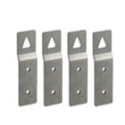 PALAZZOLI - SERIE TAIS CUBE SET 4 STAFFE DI FISSAGGIO INOX PER FISSAGGIO QUADRO A PARETE