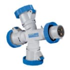 PALAZZOLI - MULTIPLAY moltiplicatore mobile 3 uscite con spina 2P+T 16A 200-250V 50-60Hz 6h IP67