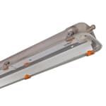 PALAZZOLI - SERIE RINO-EX PLAFONIERA INOX-VETRO  PER TUBI T8 2X18W ALIM. ELETTRONICO  ATEX 2D3G