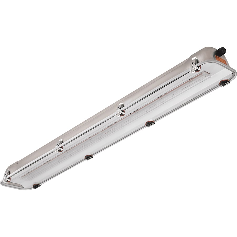 PALAZZOLI - SERIE RINOLED-EX PLAFONIERA L1300 INOX VETRO 52W EMERGENZA 1H DIFFONDENTE COMFORT IP65/IP66 3G2D