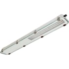 PALAZZOLI - SERIE RINOLED-EX PLAFONIERA L1300 INOX VETRO 46W DIFFONDENTE IP65/IP66 2G2D