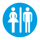 PERFORMANCE IN LIGHTING - Toilette blu Ades Drop 22, ideale per il bagno di casa o dell'ufficio.