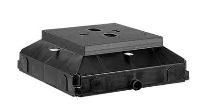 PERFORMANCE IN LIGHTING - Controcassa steel square 28 - Controcassa steel square 28