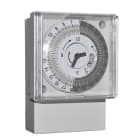 PERRY ELECTRIC - Interruttore orario giornaliero a cavalieri con riserva di carica 72x72