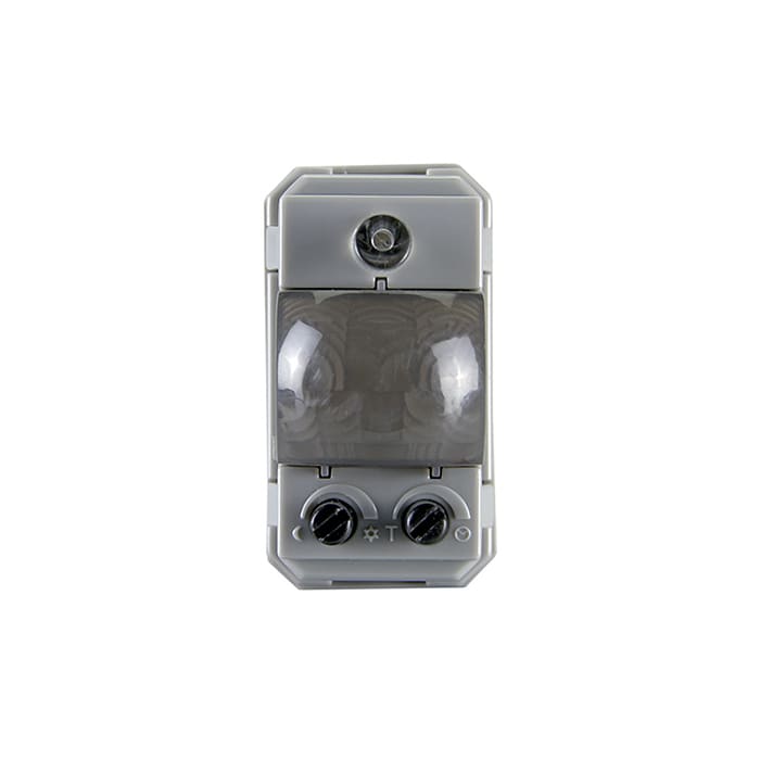 PERRY ELECTRIC - Rilevatore di movimento 1 modulo per serie civili ad incasso lente antracite - IP40