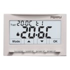 PERRY ELECTRIC - Termostato digitale ad incasso 230V serie NEXT Soft Touch con inclusi due frontalini(1 bianco e 1 nero)