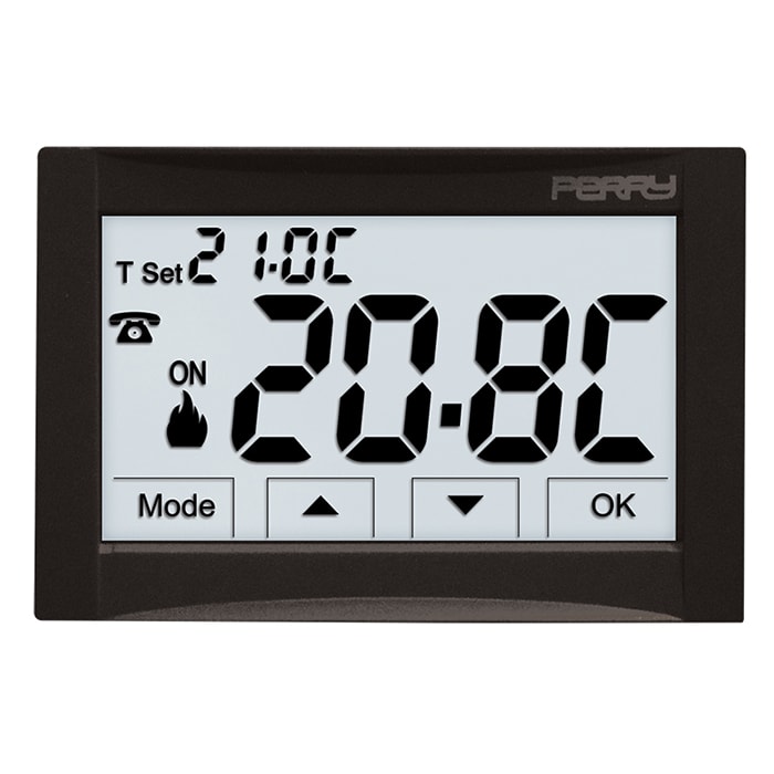PERRY ELECTRIC - Termostato digitale ad incasso 230V serie MOON TOUCH SCREEN