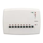 PERRY ELECTRIC - Ricevitore radio da parete 8 zone + 1 uscita pompa di circolazione colore bianco