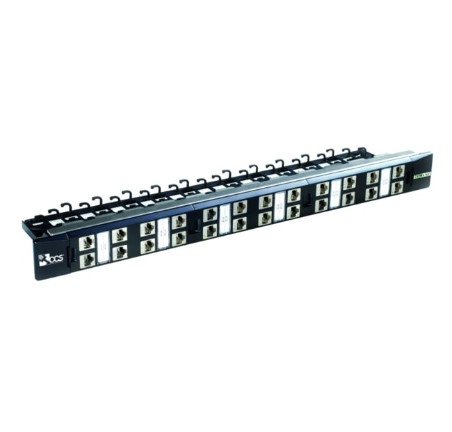 QUBIX - PATCHPANEL CCS EASYCRIMP C6ACH 24RJ45STP
