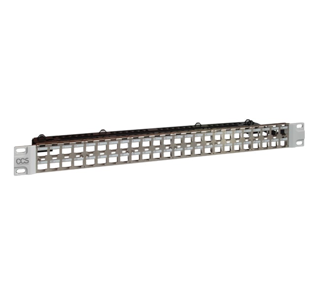 QUBIX - PATCH PANEL VUOTO CCS COMPACT 48P 1U