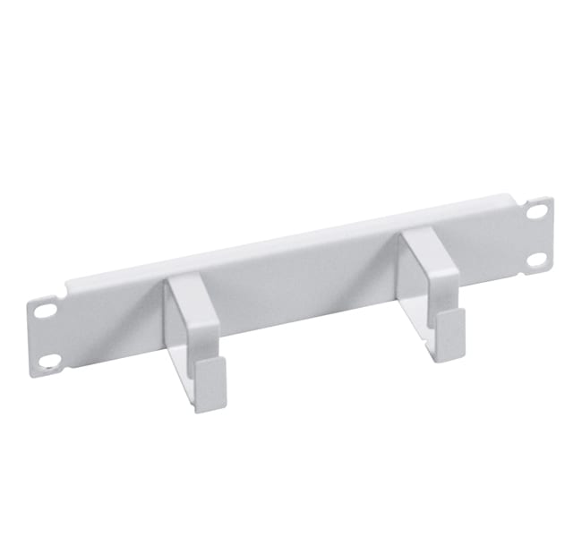 QUBIX - PANNELLO PASSACAVI CON ANELLI 10' 1U GR