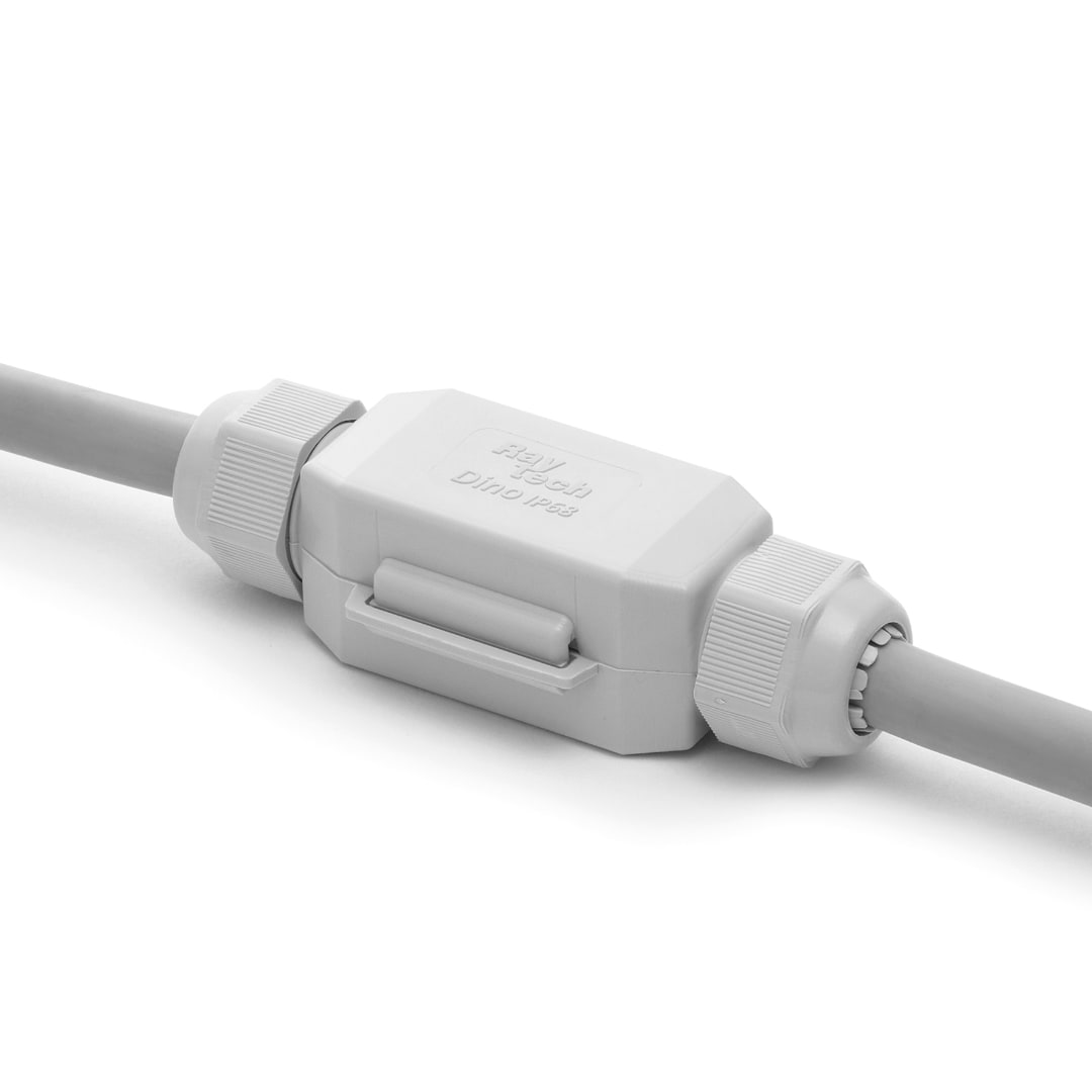 RAYTECH - DINO (Confezione da 1 PZ.) - Giunto in linea IP68/69 extra-compatto preriempito in gel.