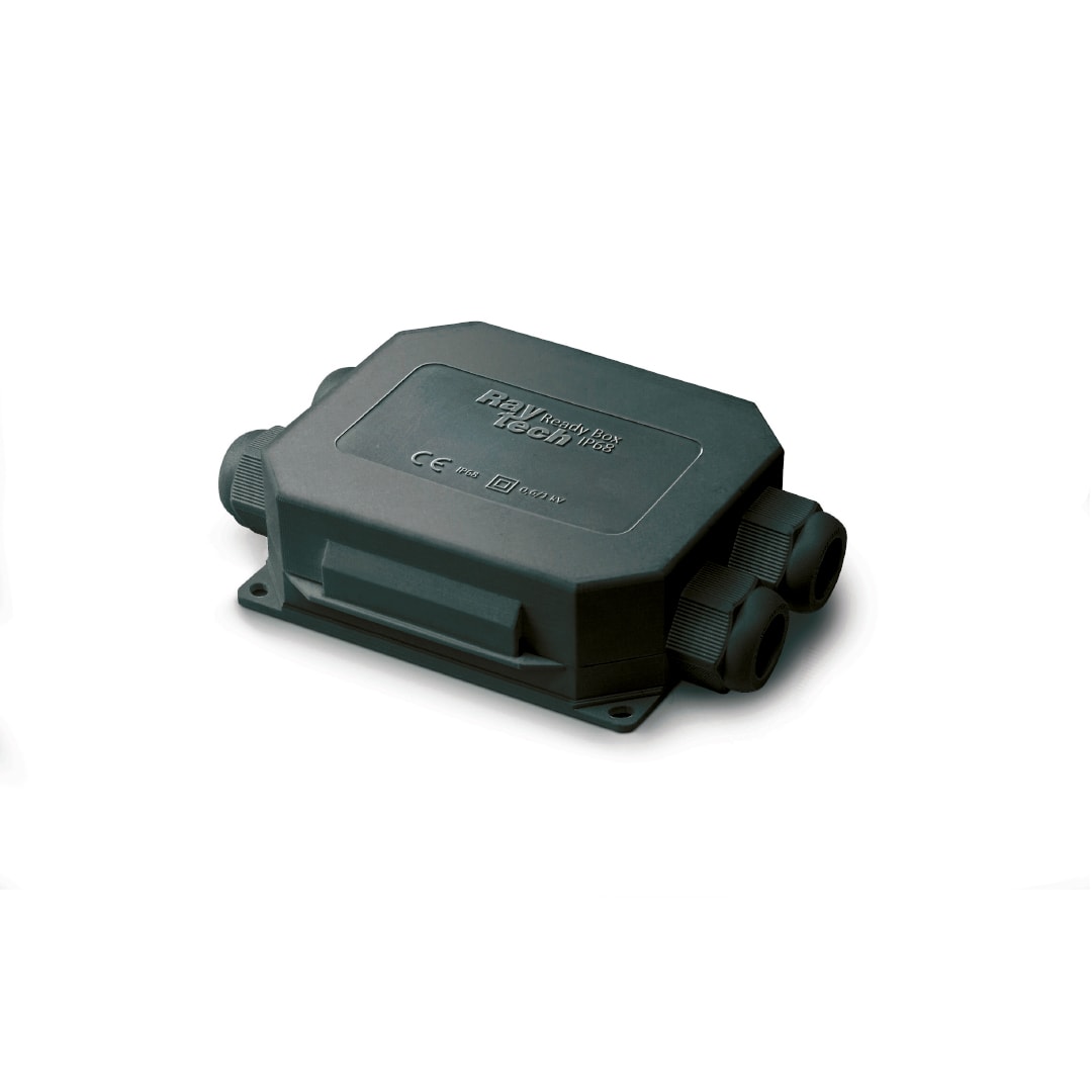 RAYTECH - READY BOX 120 IP68 NERA - Cassetta di giunzione IP68/69 a 4 vie preriempita in gel.