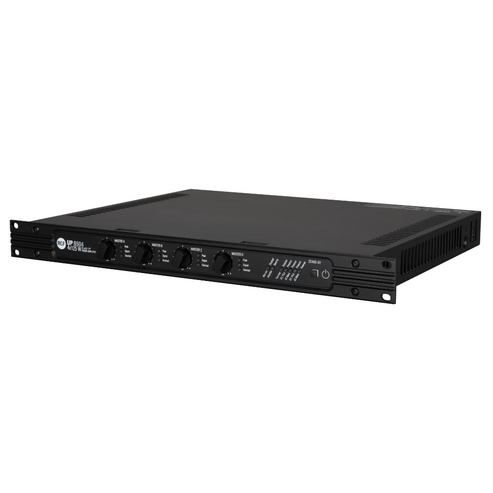 RCF - Unita di potenza 100V UP 8504 amplificatore digitale 4 x 125 W.