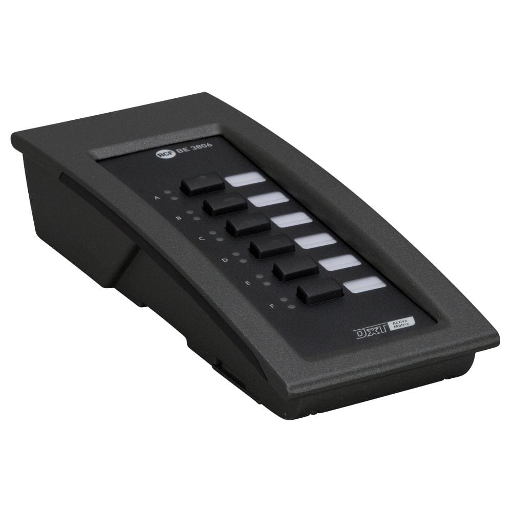 RCF - Tastiera addizionale microfono annunci EN54 BE 3806 modulo di estensione per BM 3804.
