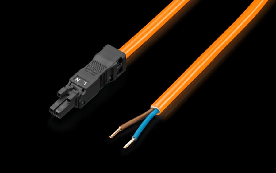 RITTAL - SZ Cavo di connessione, per Alimentazione, 2 Poli, 100-240 V, Lunghezza  3000 mm