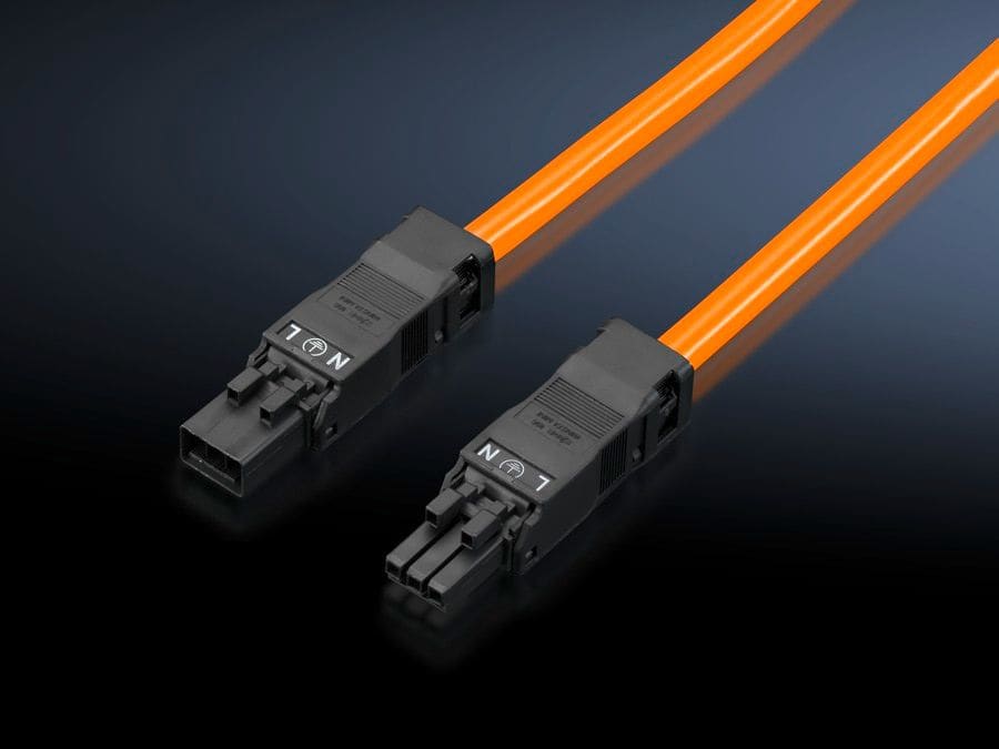 RITTAL - SZ Connection cable, for through-wiring, 3-pole, 100-240 V, L: 1000 mm, UL
