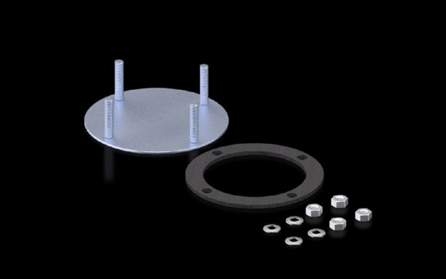 RITTAL - CP PIASTRA COPERTURA ZINC D.130MM