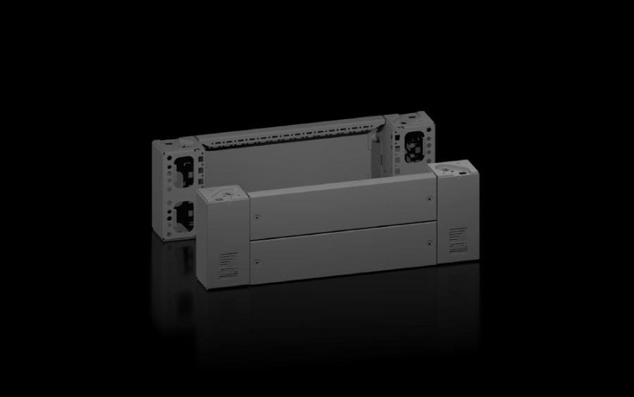 RITTAL - VX Angolare zoccolo con flangia, anteriore/posteriore, altezza 200 mm, per larghezza 600 mm