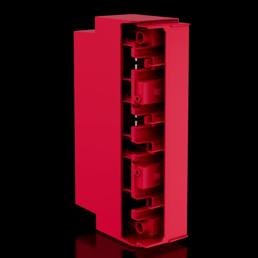 RITTAL - Adattatore di connessione tripolare, L: 60 mm, max. 300 mm², spazio utile del morsetto LxA: 32x20 mm