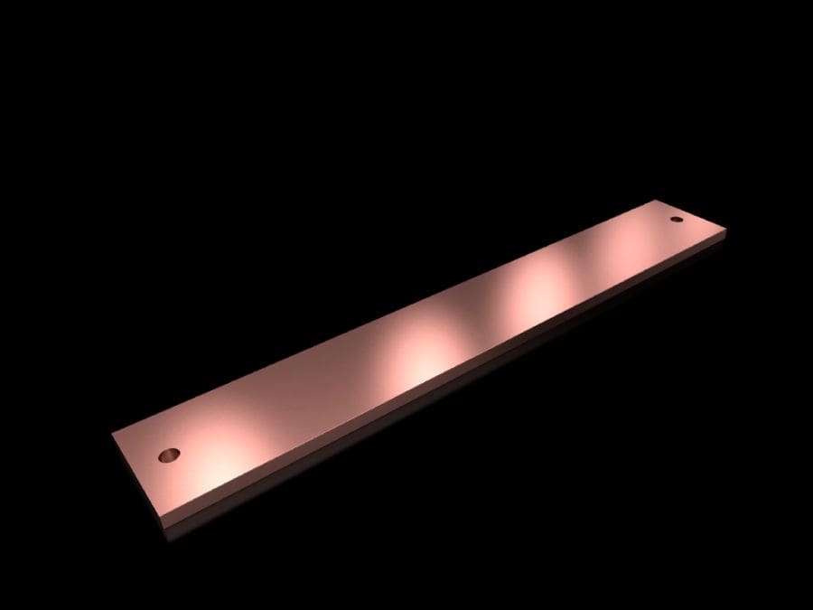 RITTAL - SV Sbarre PE/PEN 80x10 mm, L: 500mm per VX L: 600 mm