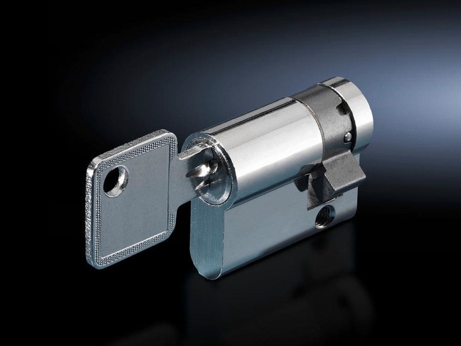 RITTAL - 2 pz. inserti cilindrici per inserti di chiusura, secondo DIN 18 252, chiusura identica per gli inserti contenuti nella stessa confezione