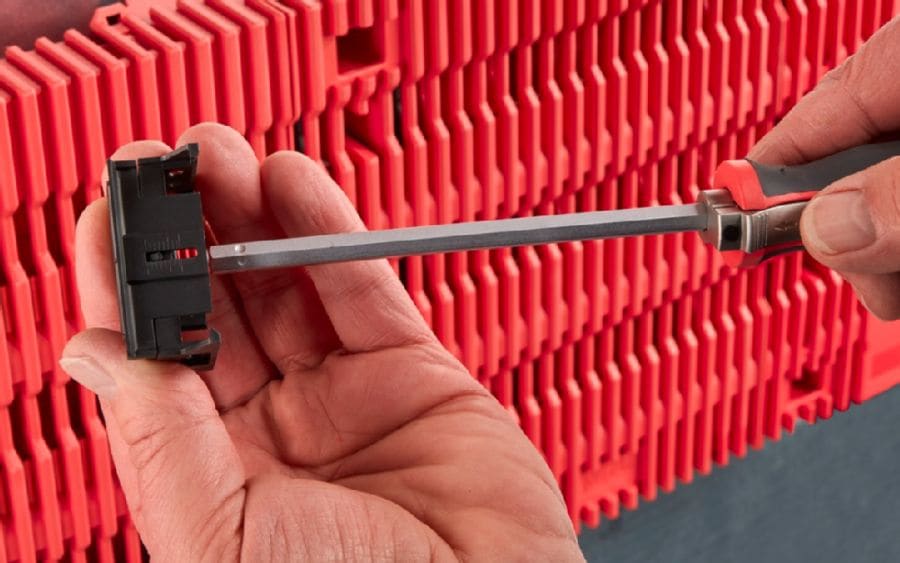 RITTAL - Guida DIN con regolazione in altezza, largh: 45 mm