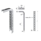 SATI - S2 Supporto a soffitto compatibile con mensola ad incastro MS  lunghezza 645 mm  ZS