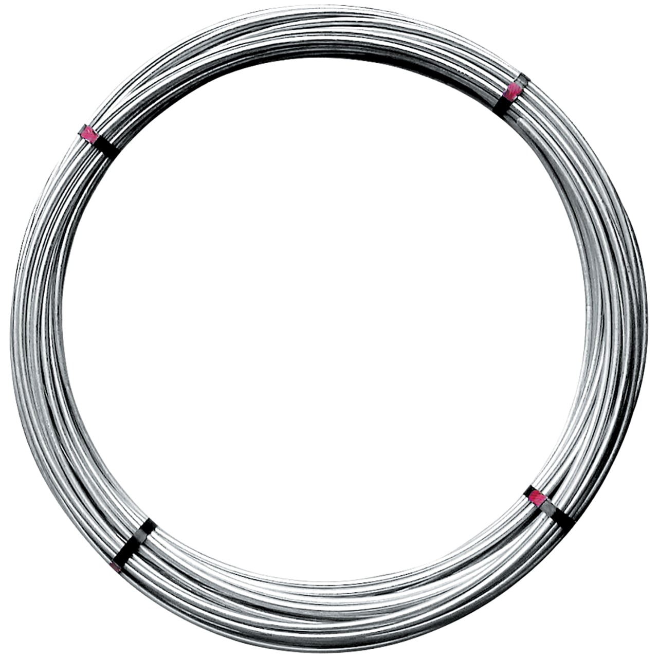 SATI - Conduttore tondo in acciaio zincato a caldo  diametro 10 mm  sezione 78 mmq  rotolo lunghezza 75 mt