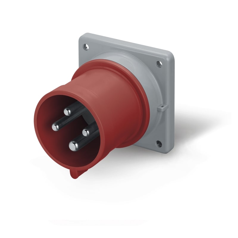 SCAME PARRE - SPINA DA INCASSO 32A 3P+N+T 6H IP44/IP54