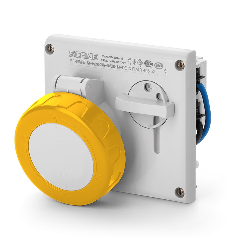 SCAME PARRE - PRESA INCASSO OMNIA 2P+T 16A  4H IP67