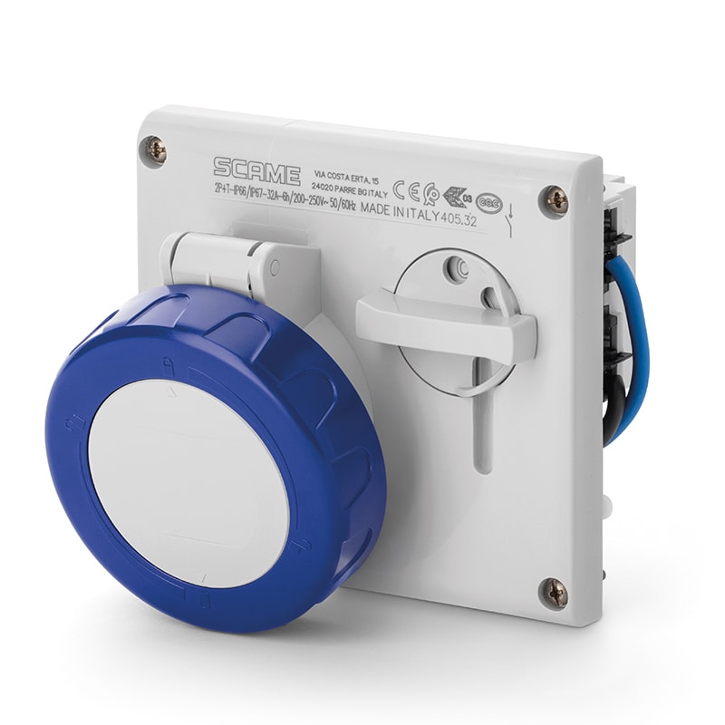 SCAME PARRE - PRESA INCASSO OMNIA 2P+T 16A  6H IP67