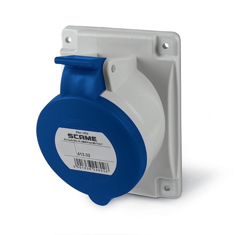 SCAME PARRE - PRESA FISSA 3P+N+T IP44 32A 9H 208-250V
