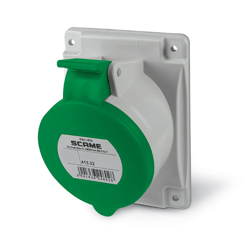 SCAME PARRE - PRESA FISSA 3P+T IP44 32A 2H >50V CA