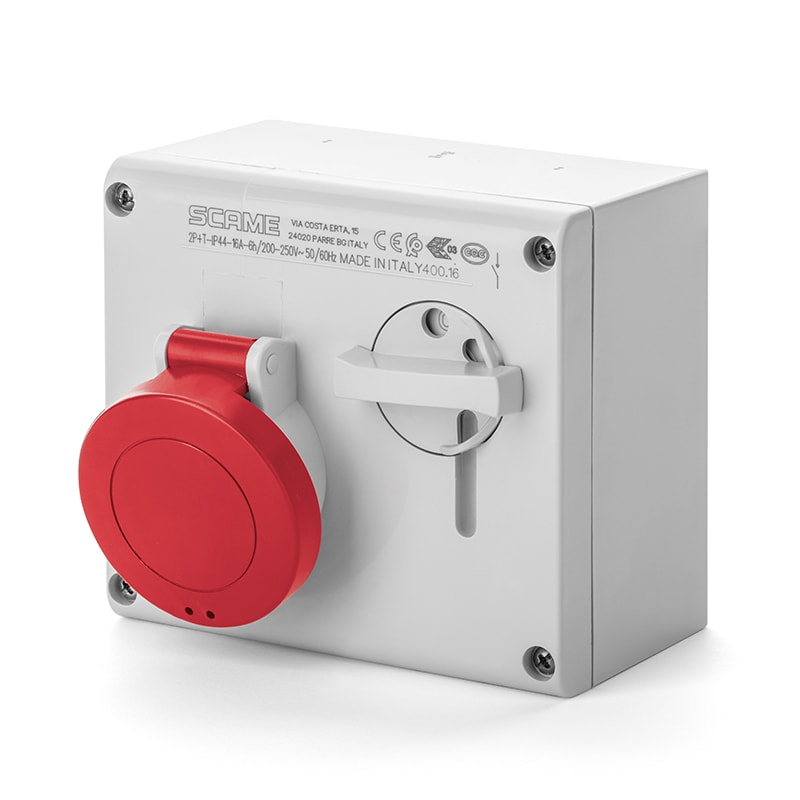 SCAME PARRE - PRESA INTERBL. 16A 3P+N+T 11H IP44