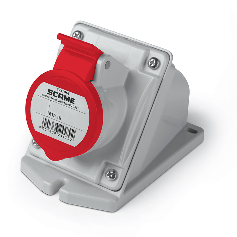 SCAME PARRE - PRESA DA PARETE 16A 3P+T 6H IP44/IP54