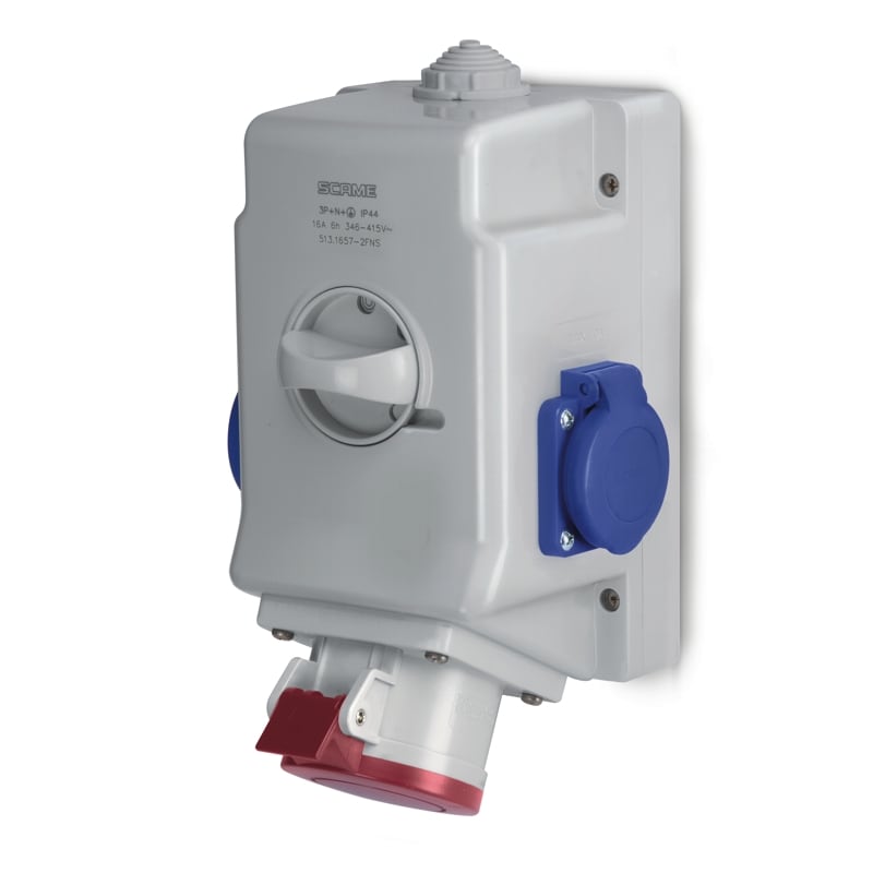 SCAME PARRE - OPTIMA-COMBI C/INT. 0/I 16A 3P+T NO FUSE