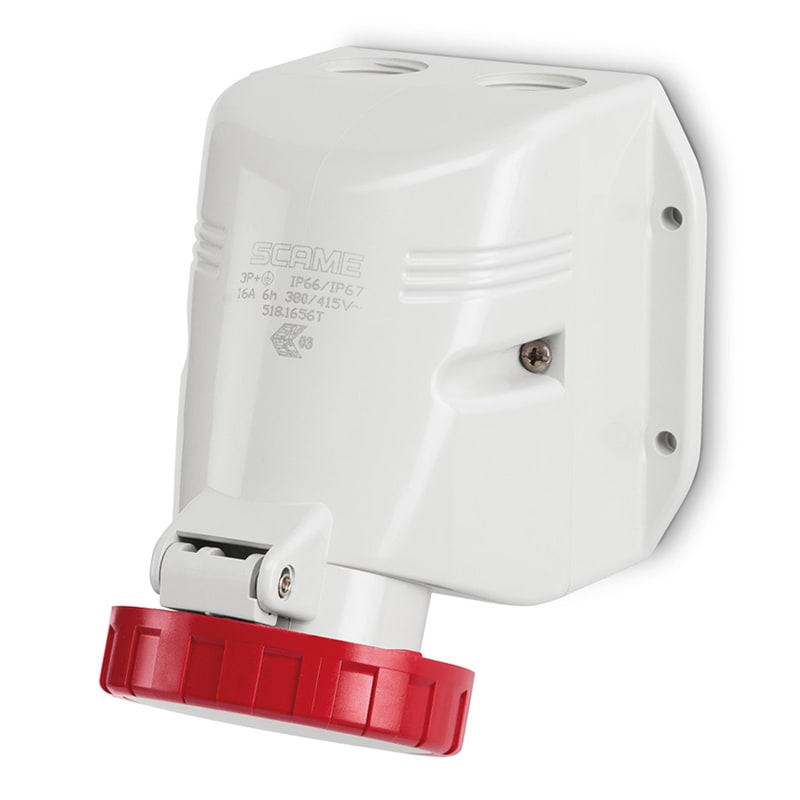 SCAME PARRE - PRESA PARETE 2P+T IP66/IP67 32A 9H